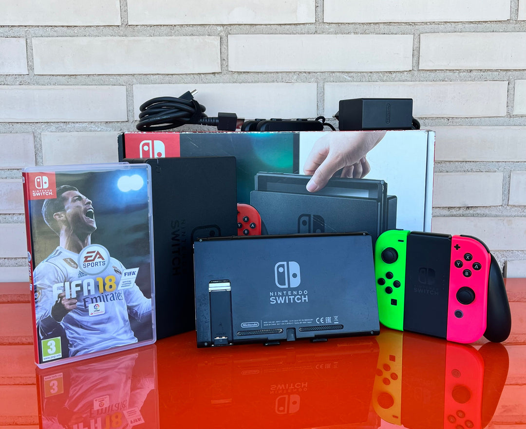 Nintendo Switch Verde y Rosa - Videojuegoos
